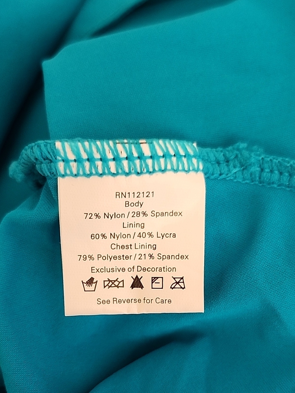 NWT Spanx  735 Tankini one piece Shapewear Swim slimming halter Teal 8 - Picture 16 of 16